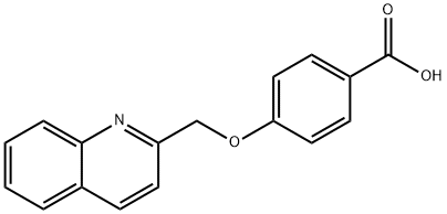 4-(2-喹啉甲氧基)苯甲酸分子式结构图