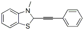 Benzothiazole, 2,3-dihydro-3-methyl-2-(phenylethynyl)- (9CI)分子式结构图