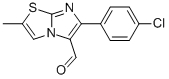 6-(4-CHLOROPHENYL)-2-METHYLIMIDAZO[2,1-B]THIAZOLE-5-CARBOXALDEHYDE分子式结构图