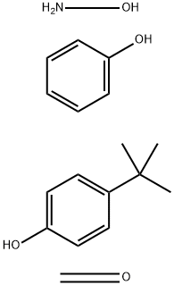 Formaldehyde, polymer with ammonium hydroxide ((NH4)(OH)), 4-(1,1-dimethylethyl)phenol and phenol分子式结构图