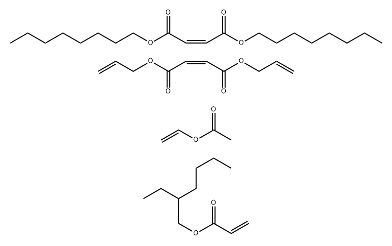 2-Butenedioic acid (Z)-, dioctyl ester, polymer with (Z)-di-2-propenyl 2-butenedioate, ethenyl acetate and 2-ethylhexyl 2-propenoate分子式结构图