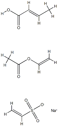 2-Butenoic acid, polymer with ethenyl acetate and sodium ethenesulfonate分子式结构图