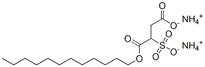 月桂醇磺基琥珀酸酯二铵分子式结构图