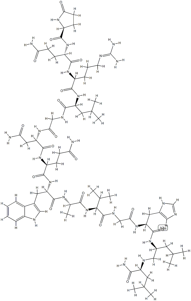 bombesin, Psi(13,14)-Leu(14)-分子式结构图