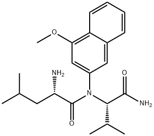 H-Leu-Val-4MβNA · HCl分子式结构图