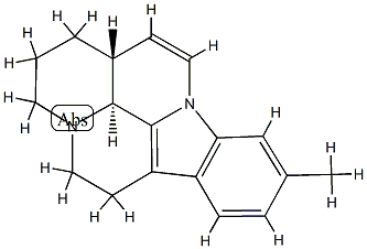 11-methyl-20,21-dinoreburnamenine分子式结构图