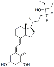 24,24-difluoro-1,25-dihydroxy-26,27-dimethylvitamin D3分子式结构图