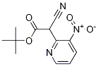 2-氰基-2-(3-硝基吡啶-2-基)乙酸叔丁酯分子式结构图