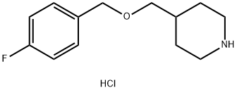 4-(4-氟苄氧基甲基)-哌啶盐酸盐分子式结构图