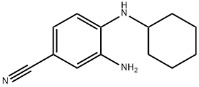 3-AMino-4-(cyclohexylaMino)benzonitrile分子式结构图