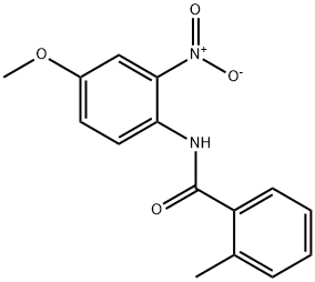 N-(4-methoxy-2-nitrophenyl)-2-methylbenzamide分子式结构图