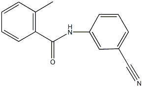 N-(3-cyanophenyl)-2-methylbenzamide分子式结构图