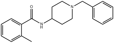 N-(1-benzyl-4-piperidinyl)-2-methylbenzamide分子式结构图