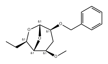 .alpha.-talo-Octopyranose, 1,6-anhydro-3,7,8-trideoxy-4-O-methyl-2-O-(phenylmethyl)-分子式结构图