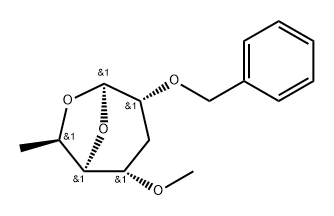 .beta.-allo-Heptopyranose, 1,6-anhydro-3,7-dideoxy-4-O-methyl-2-O-(phenylmethyl)-分子式结构图