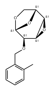 .beta.-Allopyranose, 1,6:3,4-dianhydro-2-O-(2-methylphenyl)methyl-分子式结构图