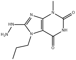 8-HYDRAZINO-3-METHYL-7-PROPYL-3,7-DIHYDRO-PURINE-2,6-DIONE分子式结构图