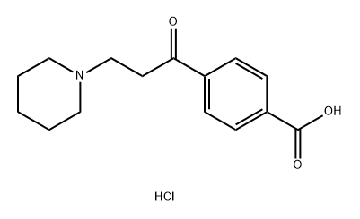 BENZOIC ACID, 4-鈥媅1-鈥媜XO-鈥-鈥1-鈥媝IPERIDINYL)鈥媝ROPYL]鈥鈥 HYDROCHLORIDE (1:1)分子式结构图