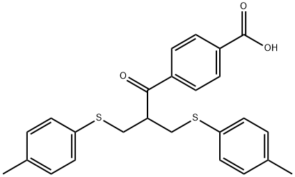 BENZOIC ACID, 4-鈥媅3-鈥媅(4-鈥媘ETHYLPHENYL)鈥媡HIO]鈥鈥-鈥媅[(4-鈥媘ETHYLPHENYL)鈥媡HIO]鈥媘ETHYL]鈥鈥-鈥媜XOPROPYL]鈥分子式结构图