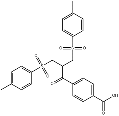 BENZOIC ACID, 4-鈥媅3-鈥媅(4-鈥媘ETHYLPHENYL)鈥媠ULFONYL]鈥鈥-鈥媅[(4-鈥媘ETHYLPHENYL)鈥媠ULFONYL]鈥媘ETHYL]鈥鈥-鈥媜XOPROPYL]鈥分子式结构图