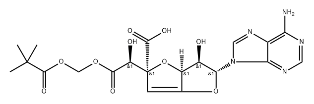 griseolic acid 8'-pivaloyloxymethyl ester分子式结构图