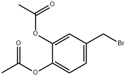 4-(溴甲基)-1,2-亚苯基二乙酸酯分子式结构图