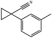 1-(3-甲基苯基)环丙烷-1-腈分子式结构图