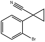 1-(2-BROMO-PHENYL)-CYCLOPROPANECARBONITRILE分子式结构图