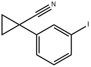 1-(3-IODOPHENYL)CYCLOPROPANECARBONITRILE分子式结构图