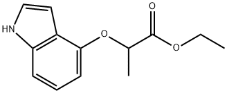 2-(1H-Indol-4-yloxy)-propionic acid ethyl ester分子式结构图