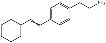 2-[4-(2-CYCLOHEXYL-VINYL)-PHENYL]-ETHYLAMINE分子式结构图