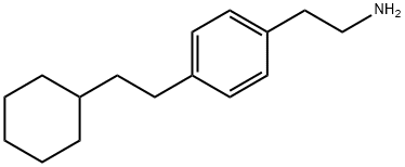 2-[4-(2-CYCLOHEXYL-ETHYL)-PHENYL]-ETHYLAMINE分子式结构图