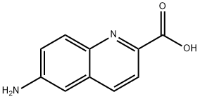 2-Quinolinecarboxylicacid,6-amino-(9CI)分子式结构图