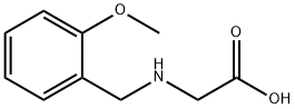 2-{[(2-methoxyphenyl)methyl]amino}acetic acid分子式结构图