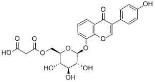 6''-O-丙二酰基大豆苷分子式结构图