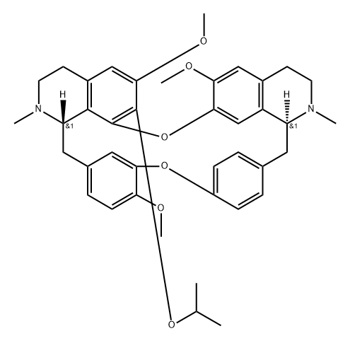 7-O-isopropyl fangchinoline分子式结构图