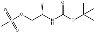 (S)-Methanesulphonic acid 2-Boc-aminopropyl ester分子式结构图