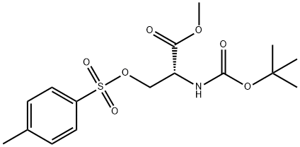 N-(叔丁氧羰基)-O-甲苯磺酰-D-癸酸甲酯分子式结构图