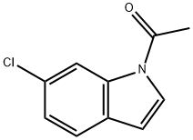 N-乙酰基-6-氯吲哚分子式结构图