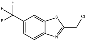 苯并噻唑, 2-(氯甲基)-6-(三氟甲基)-分子式结构图