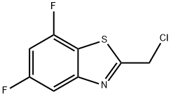 2-氯甲基-5,7-二氟苯并噻唑分子式结构图