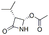 2-Azetidinone,4-(acetyloxy)-3-(1-methylethyl)-,(3R-cis)-(9CI)分子式结构图