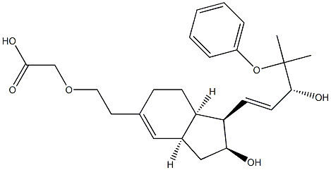 3-oxahomoisocarbacyclin分子式结构图