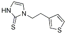 1-(2-(thiophen-3-yl)ethyl)-1H-iMidazole-2(3H)-thione分子式结构图