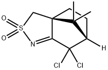 (3aS,6S)-7,7-Dichloro-4,5,6,7-tetrahydro-8,8-diMethyl-3H-3a,6-Methano-2,1-benzisothiazole 2,2-Dioxide分子式结构图