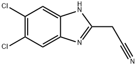 2-(氰基甲基)-5,6-二氯苯并咪唑分子式结构图