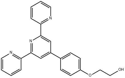 2-[4-(2,6-二吡啶-2-基吡啶-4-基)苯氧基]乙醇分子式结构图