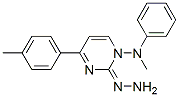 1-(Phenylmethylamino)-2-hydrazono-4-(p-tolyl)-pyrimidine分子式结构图