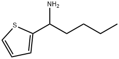 1-(噻吩-2-基)戊-1-胺分子式结构图