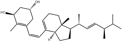 度骨化醇杂质19 (1Α-羟基前维生素D2)分子式结构图